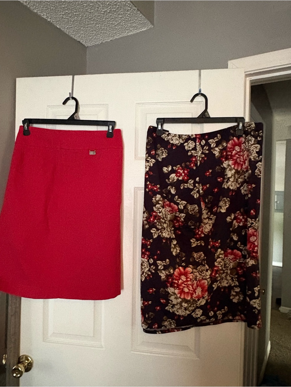 Woman Within Red Pencil Skirt - Classic Solid Style